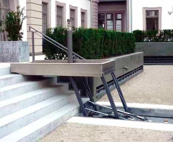 Hydraulische Plateau traplift
