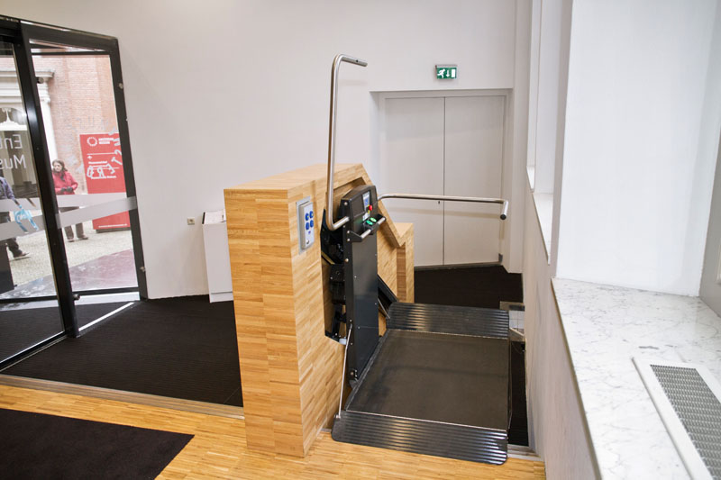 plateautraplift bovenste stand