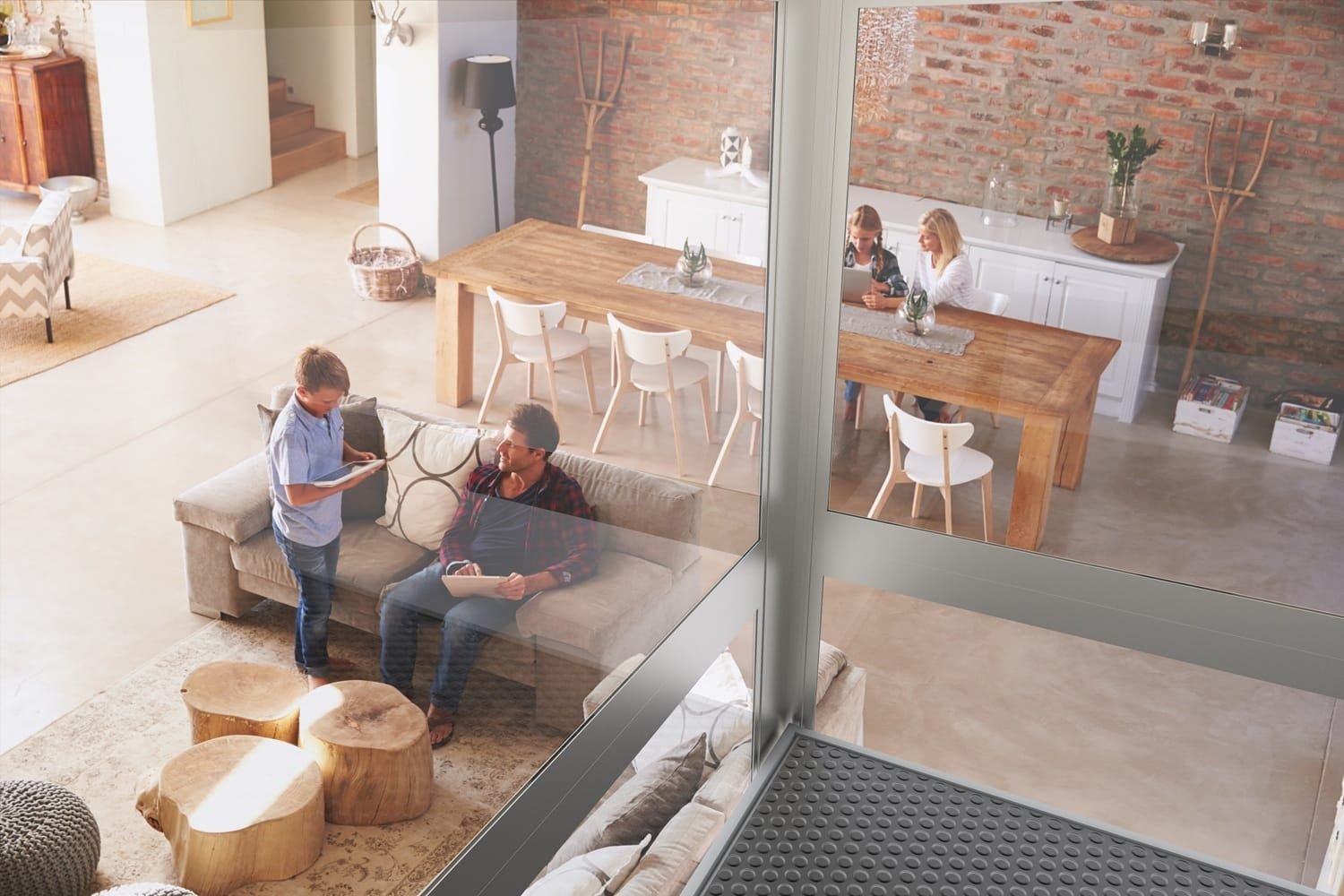 Design huislift in een woonkamer