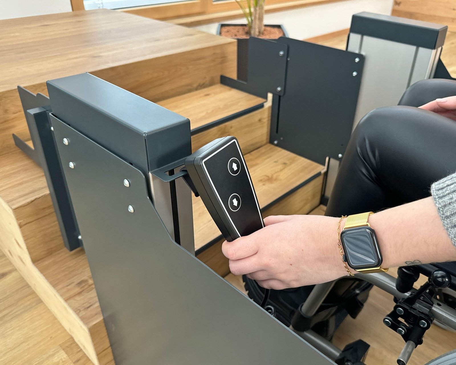 Stepsaver bediening met handbediening